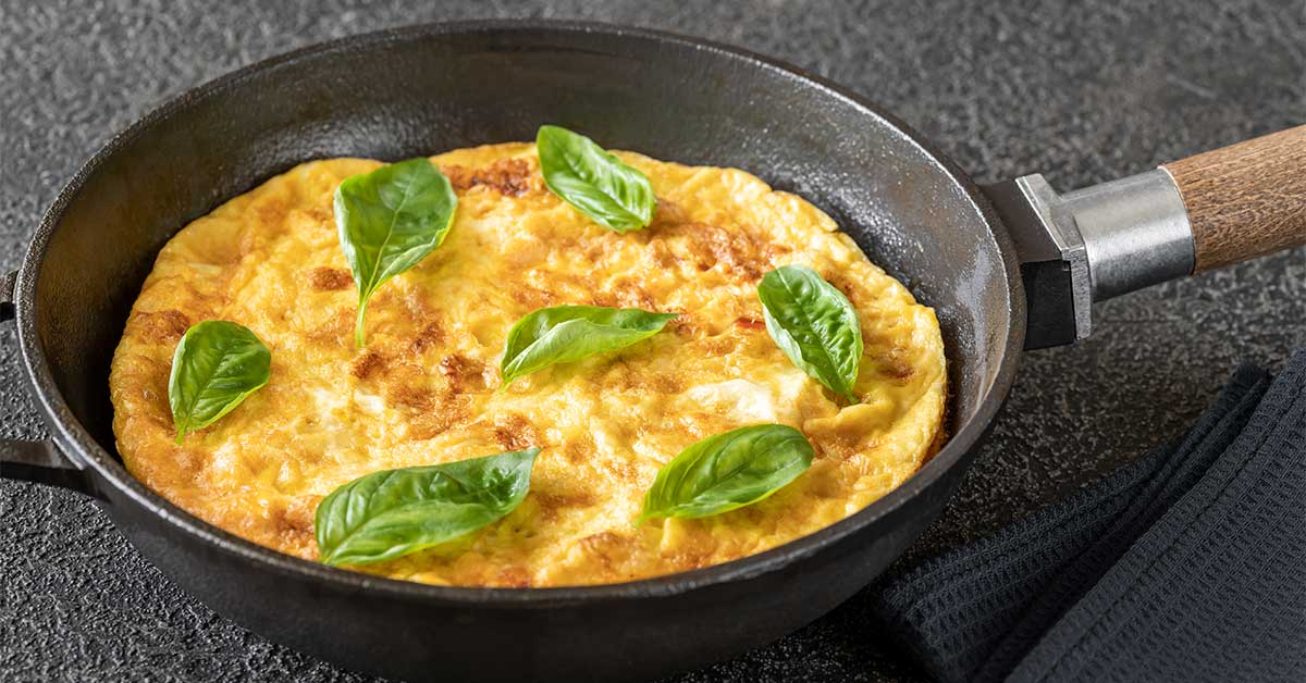 Frittata is ideal for an anytime breakfast
