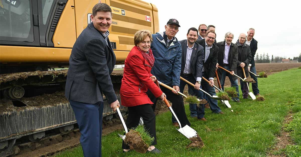 Wellesley breaks ground at site of new recreation centre