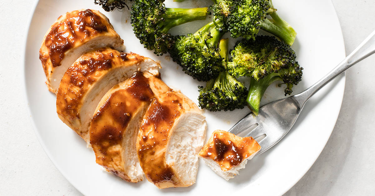 Sheet Pan Barbecue Chicken with Broccoli