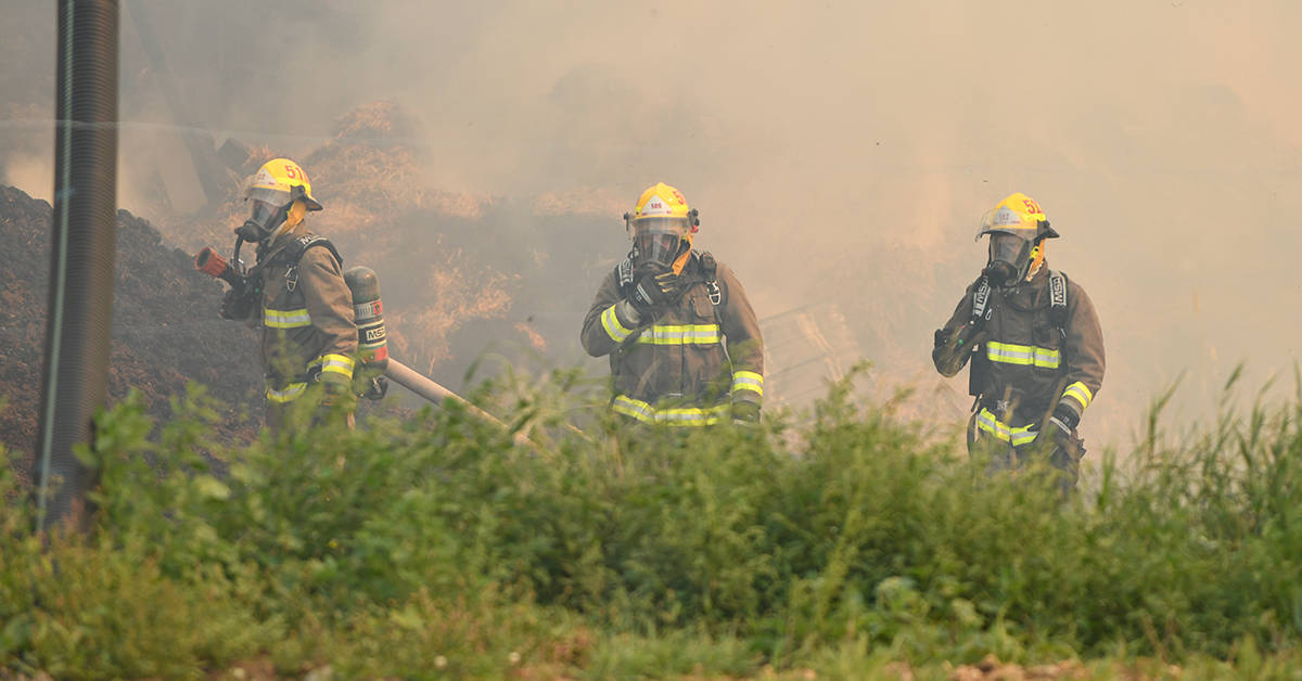 Fire on 4th Line of Mapleton Township