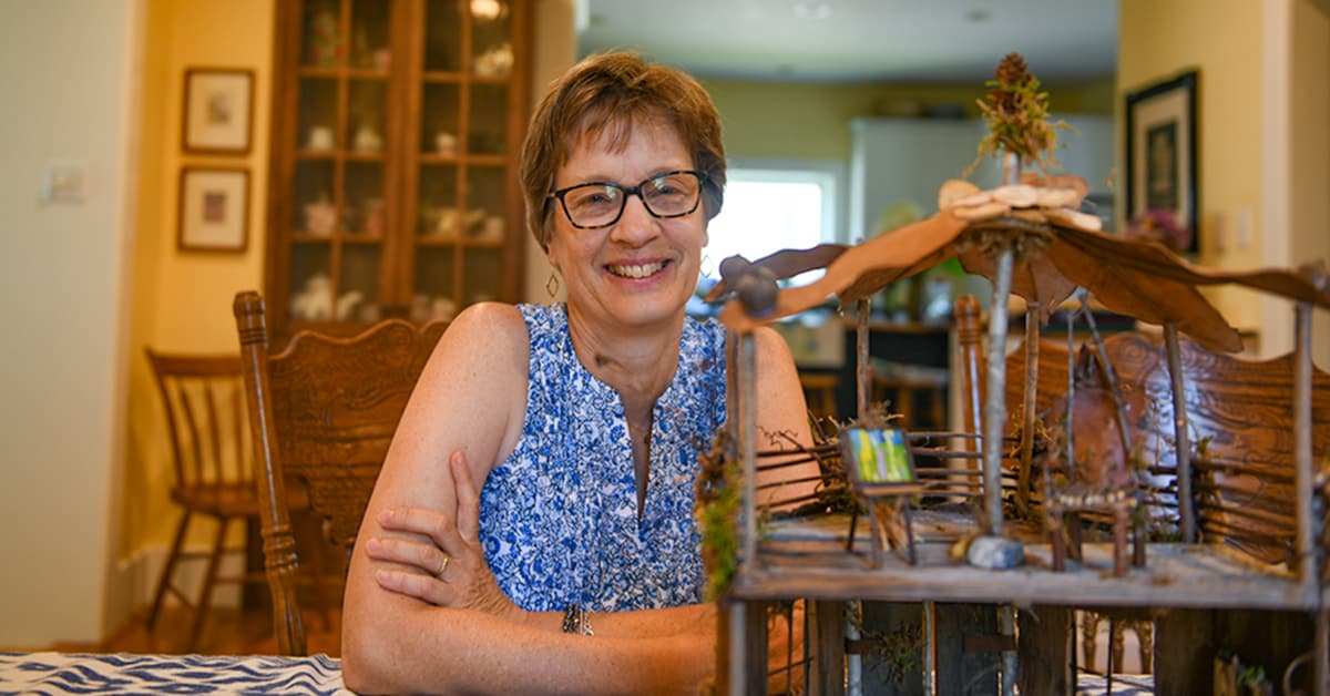 Local artist makes fairy houses in her spare time, now making them available to others