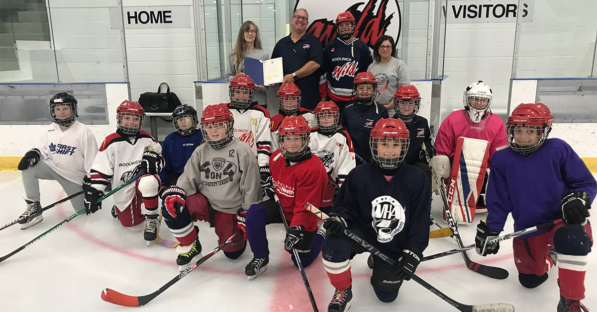                      Woolwich girls’ hockey gets books from Ontario Trillium funding                             
                     