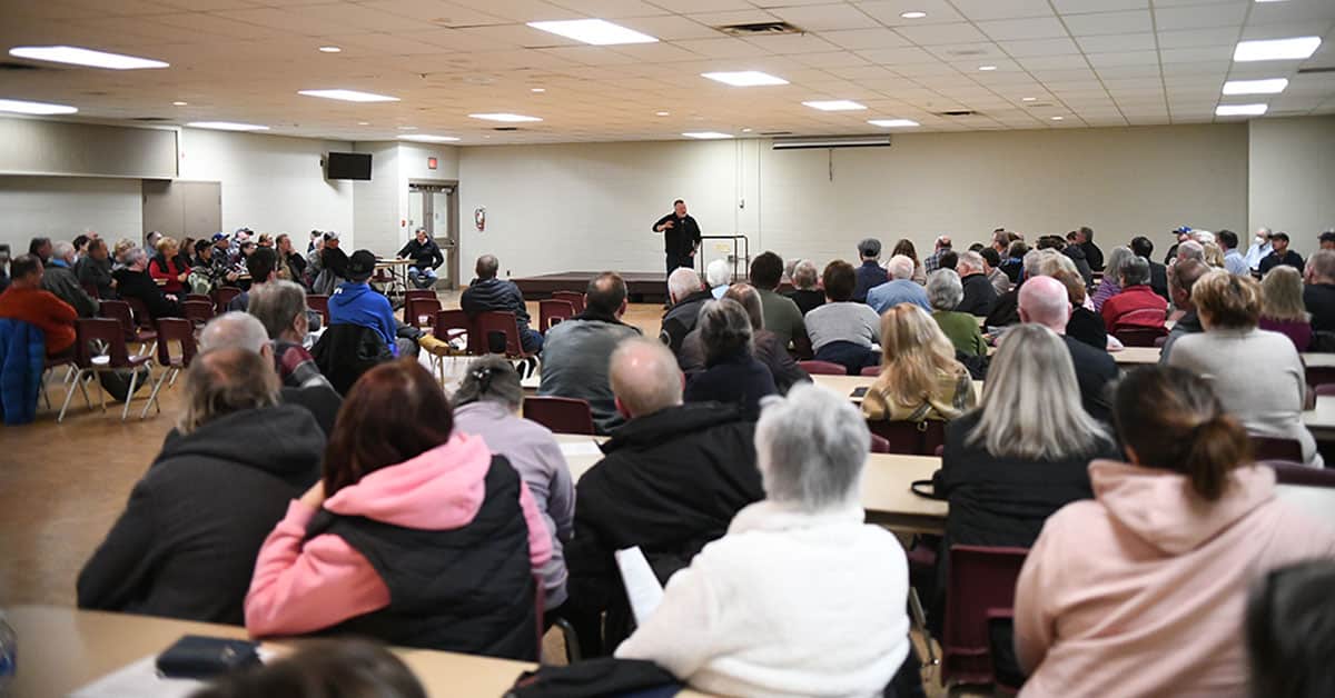                      Wellesley residents air their concerns at town hall meeting                             
                     
