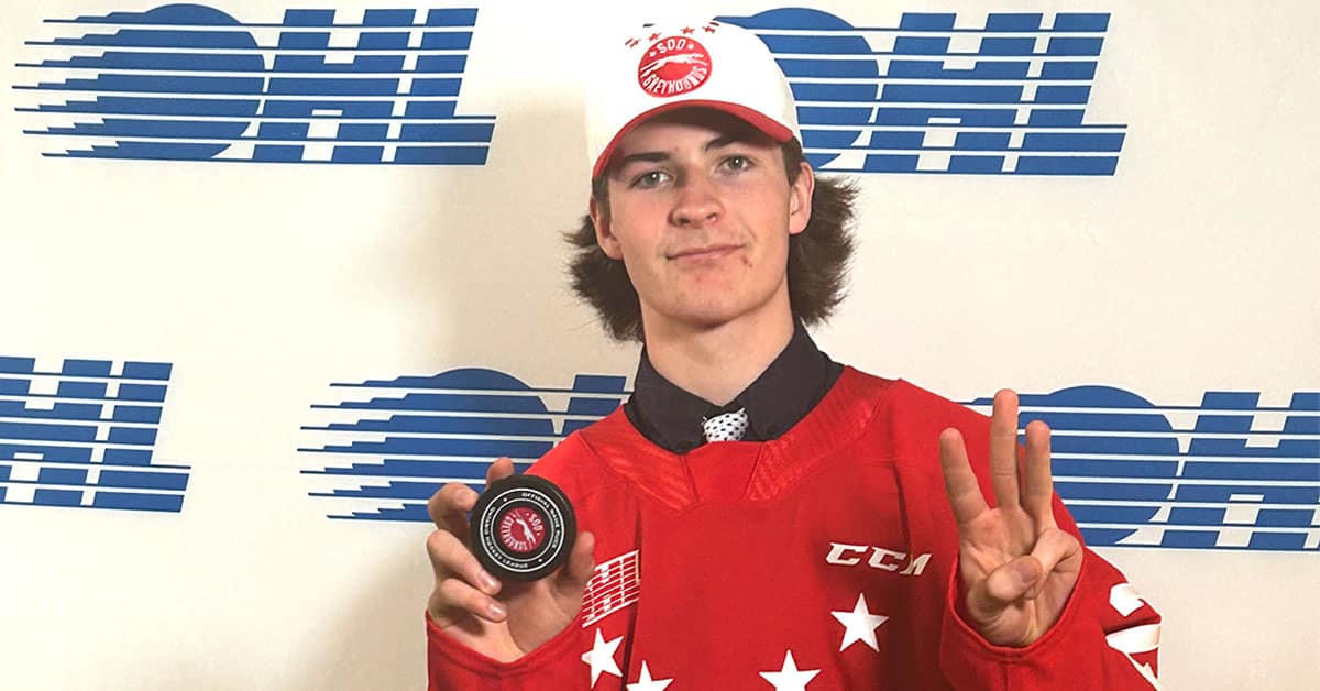                      Elmira’s Brady Martin taken third overall in OHL draft                             
                     